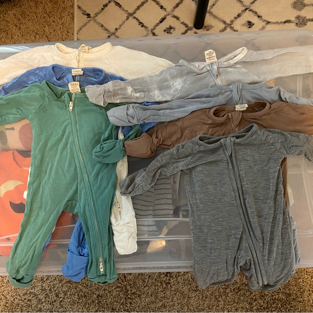 Little Sleepies/Larkspur Baby Bamboo Sleeper Lot
